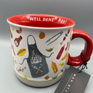 Max Studio Home WELL DONE DAD Grilling Themed Mug Father’s Day NEW